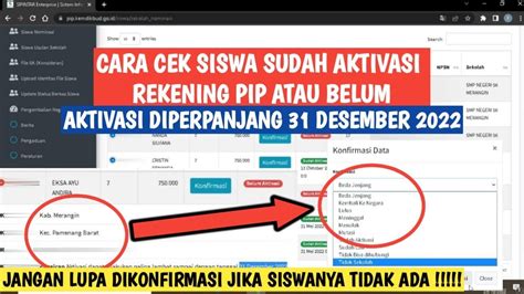 CARA MENGETAHUI SISWA YANG BELUM AKTIVASI PIP lineup 280 artis pilihan ide segar image 3